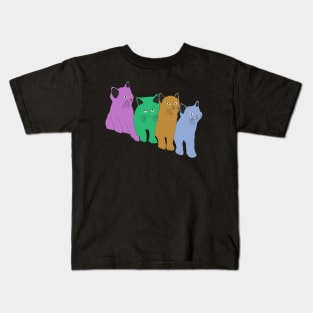 Funny Cats Musical gifts Kids T-Shirt